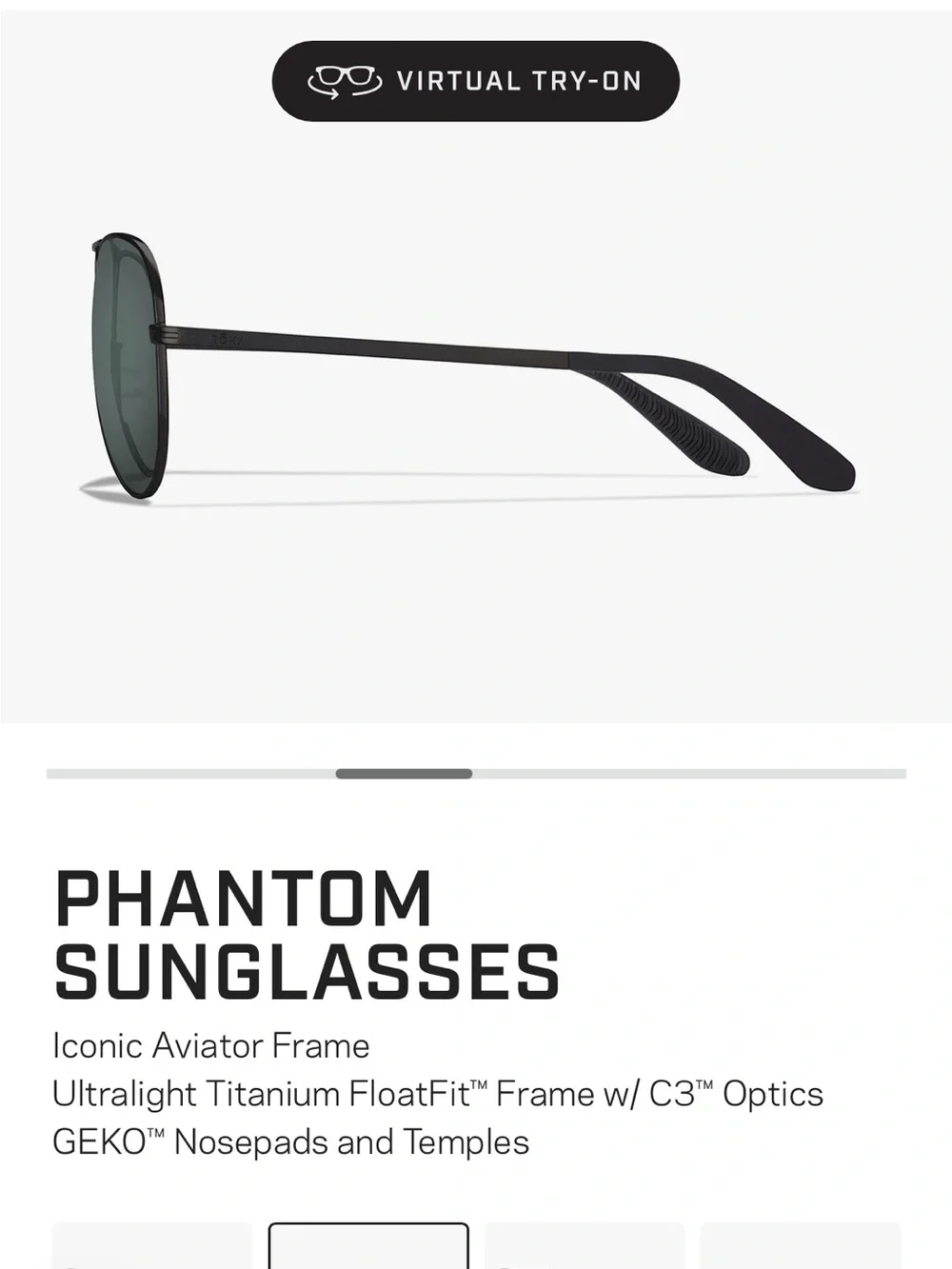 Roka Phantom Women’s Aviator Polarized Sunglasses - Black